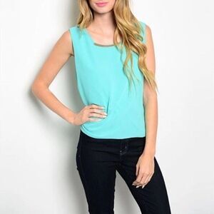 *Clearance* Miley and Molly Mint Blue Shirt